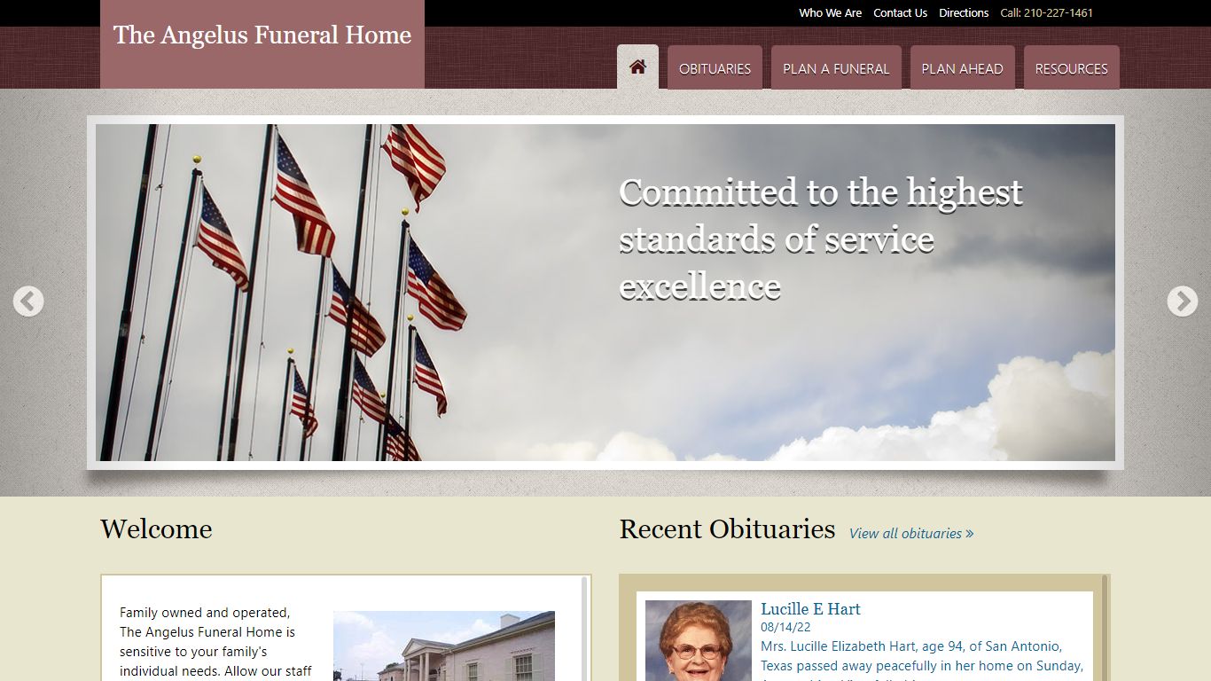 ANGELUS FUNERAL HOME : SAN ANTONIO, Texas (TX)